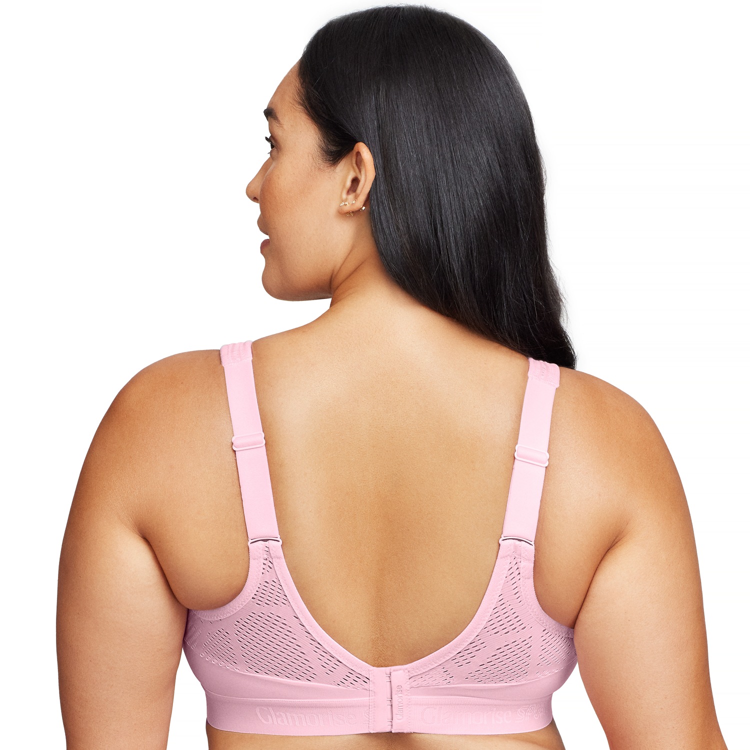 Atmungsaktiver Mesh-Sport-BH - Pink