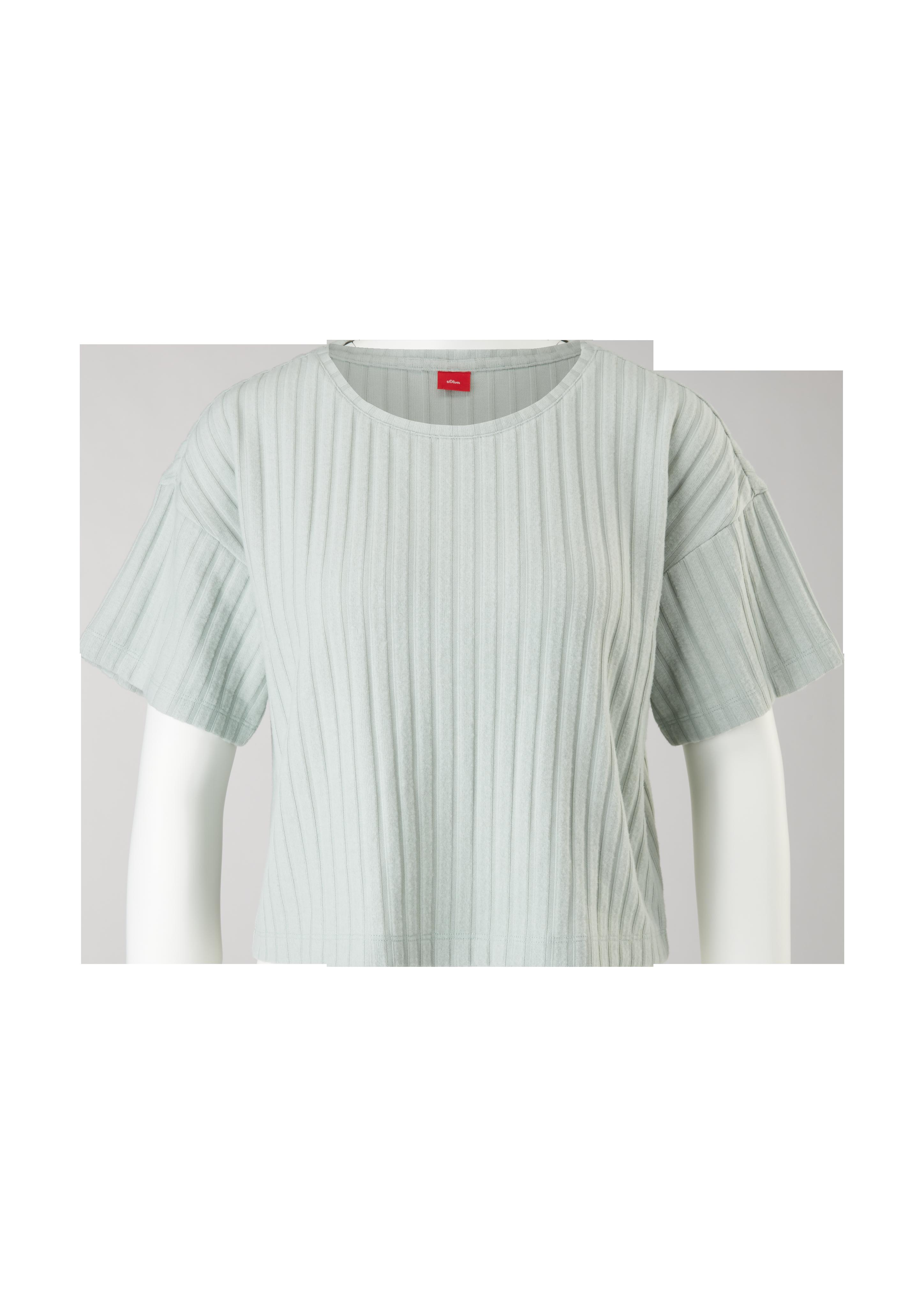 Shirt mit Rippstruktur  6006302-7900