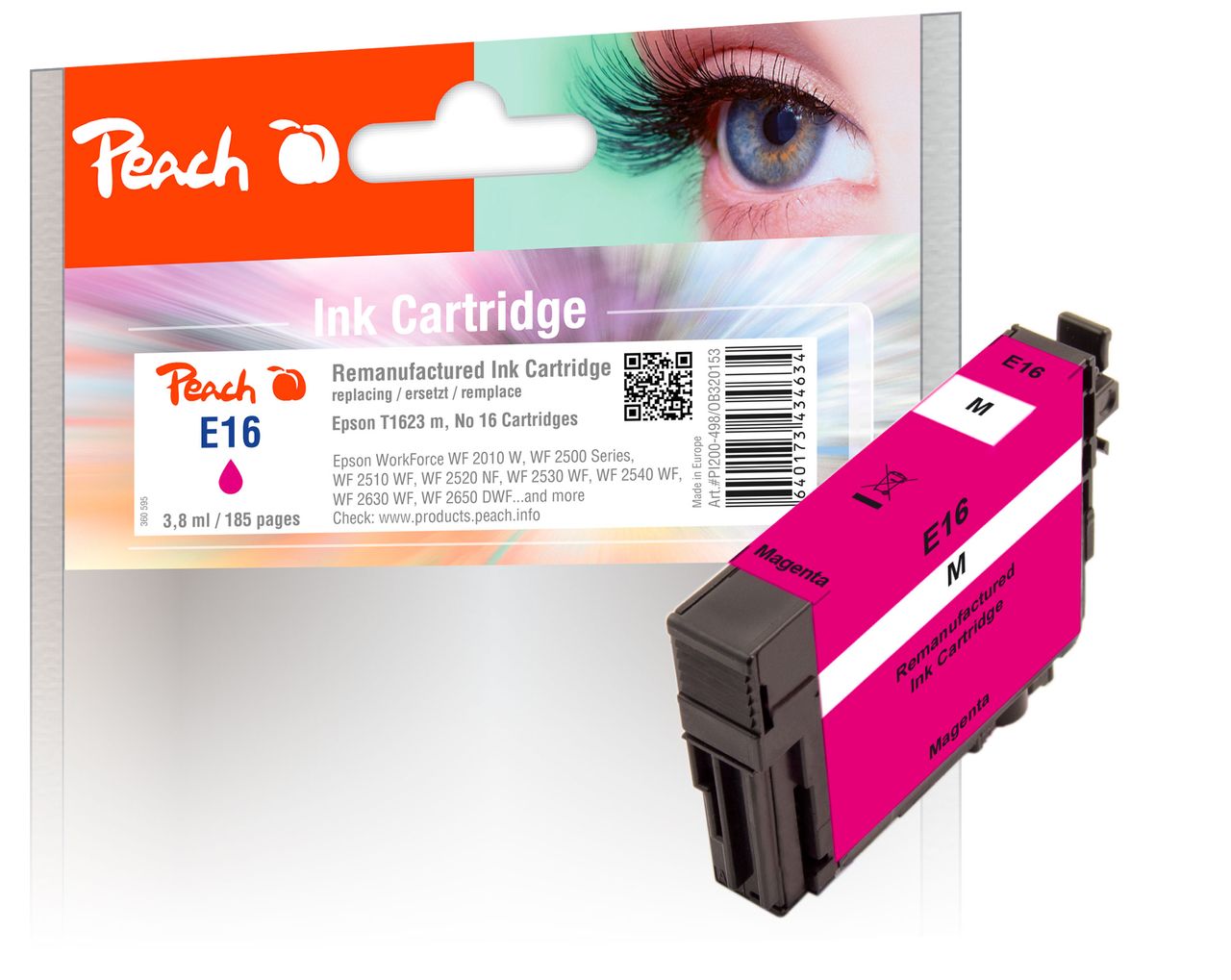 Peach Tintenpatrone magenta ersetzt Epson No. 16 m