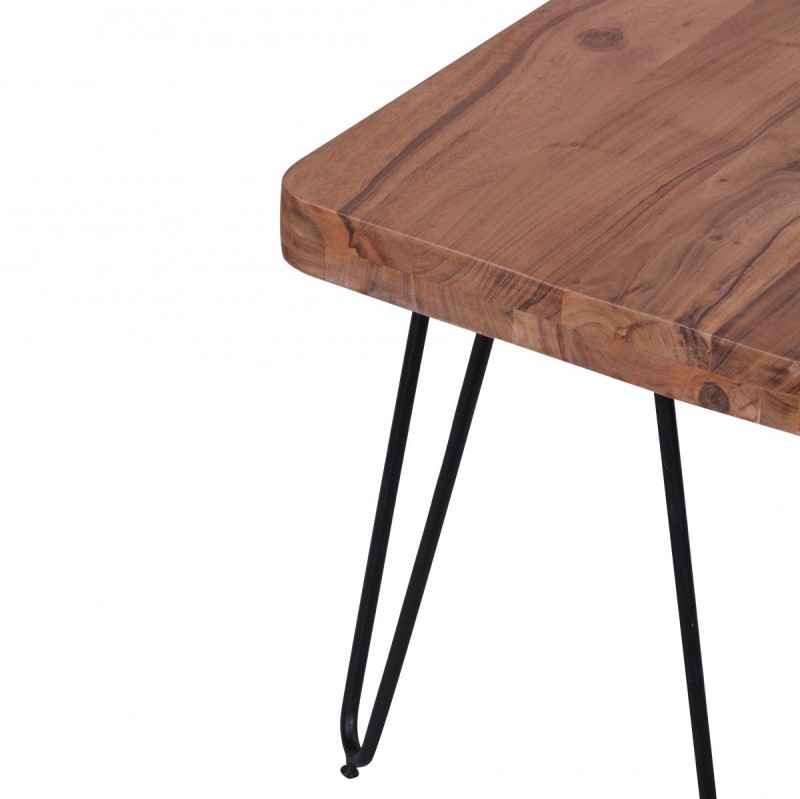 Wohnling Massivholz Akazie Sitzbank 120 x 40 x 45 cm Neu