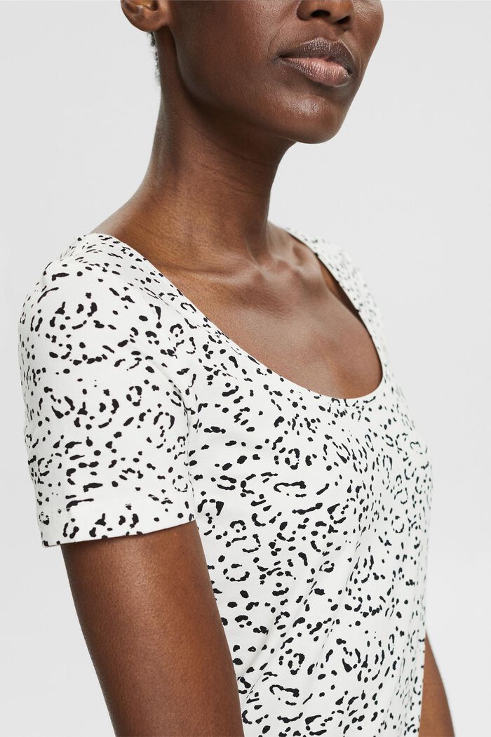 T-Shirt mit Musterprint, Bio-Baumwolle