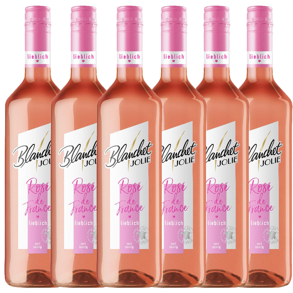 Blanchet Jolie Rosé de France Lieblich 0,75l - 6er Karton