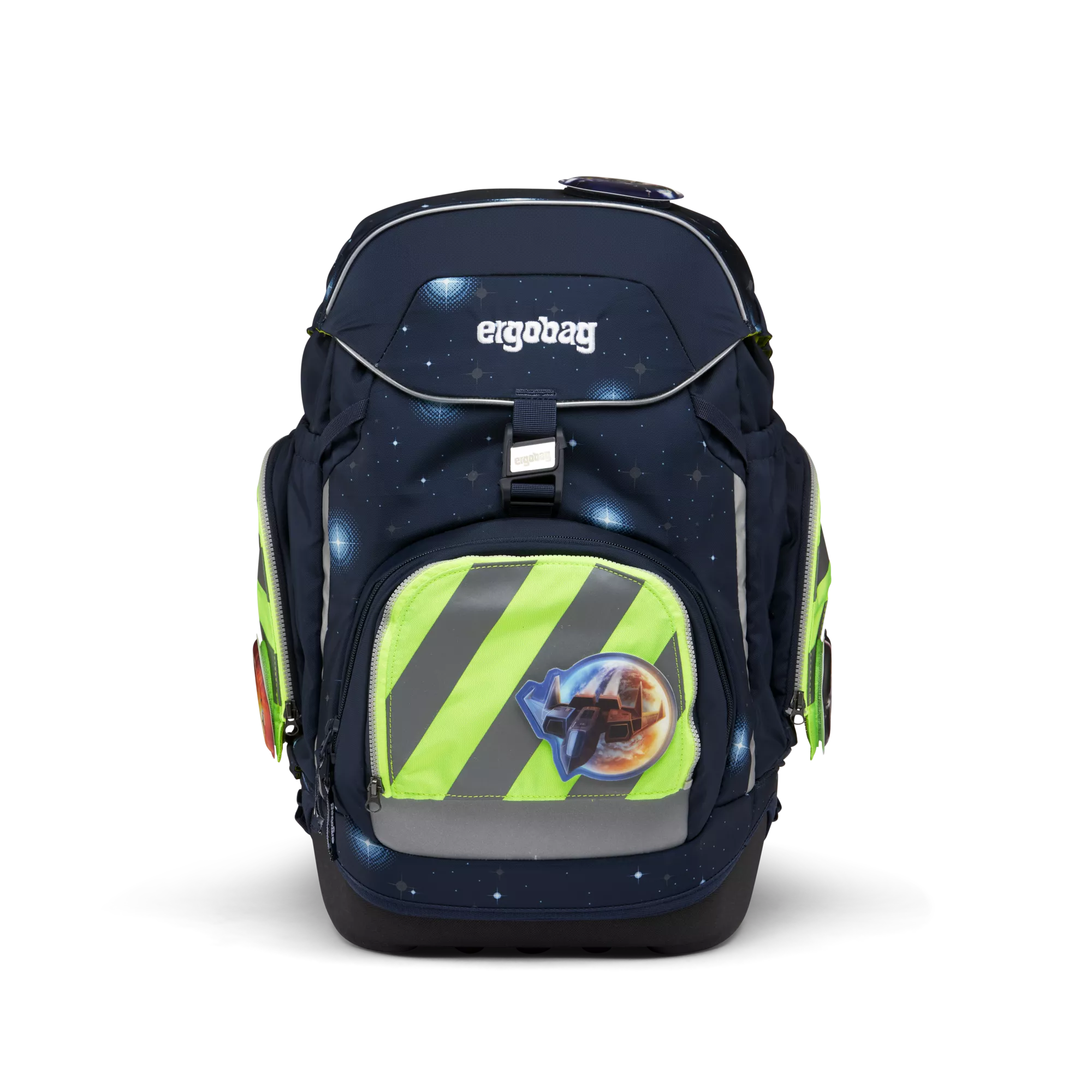 ergobag Zip-Set mit Reflektorstreifen Grün