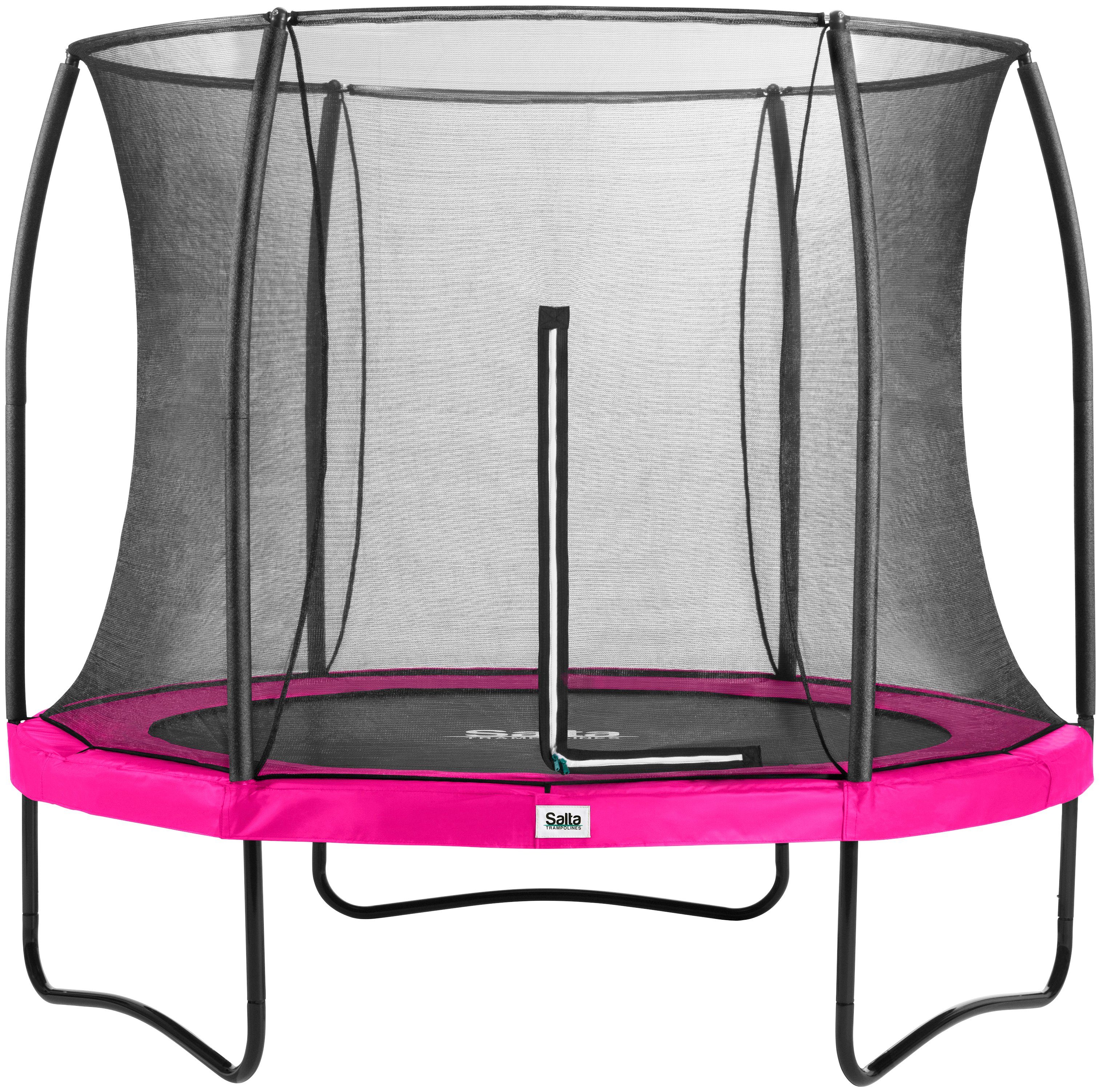 Salta Gartentrampolin Comfort Edition, Ø 213 cm, Schutzrand pink