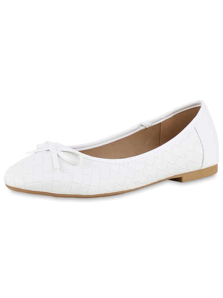 VAN HILL Klassische Ballerinas Anna in Weiss günstig kaufen
