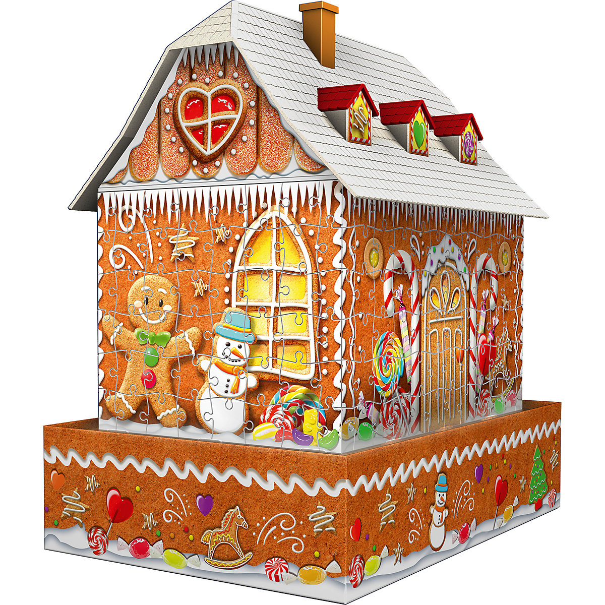 3D-Puzzle Gingerbread House Night Edition, 216 Teile