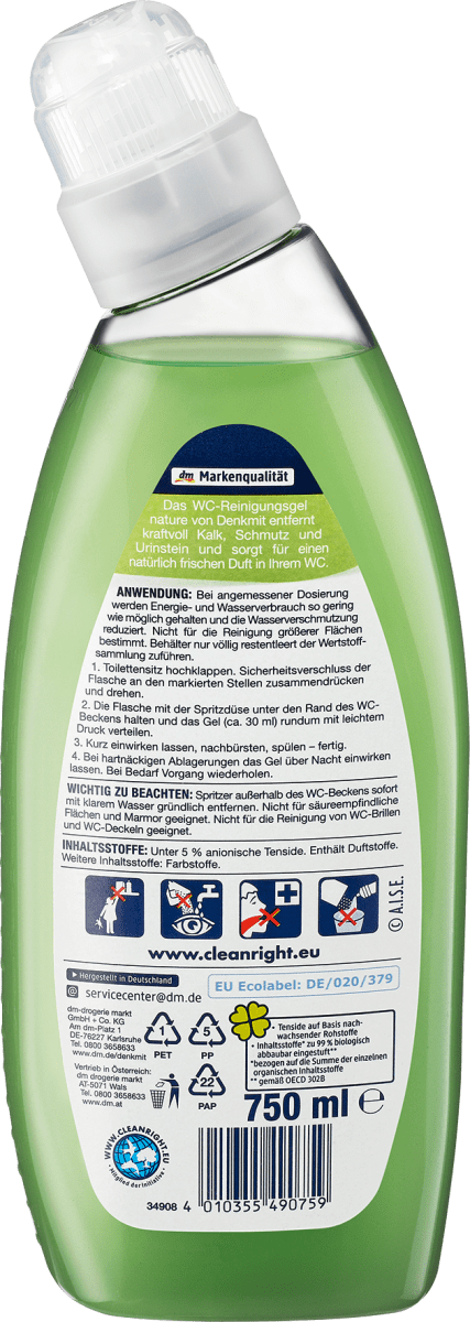 WC-Reiniger nature, 750 ml