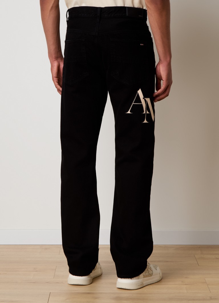 AMIRI  Straight fit jeans met gekleurde wassing en logoborduring