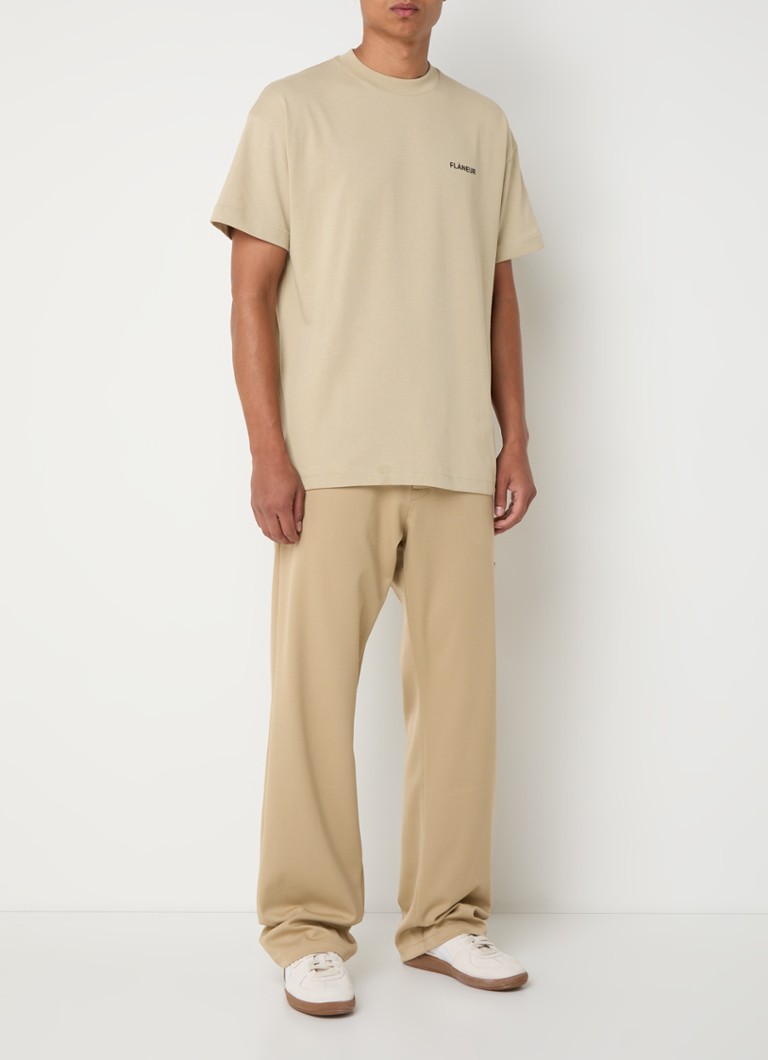 Pantaloni chino FLÂNEUR Atelier, crop cu fermoar gros