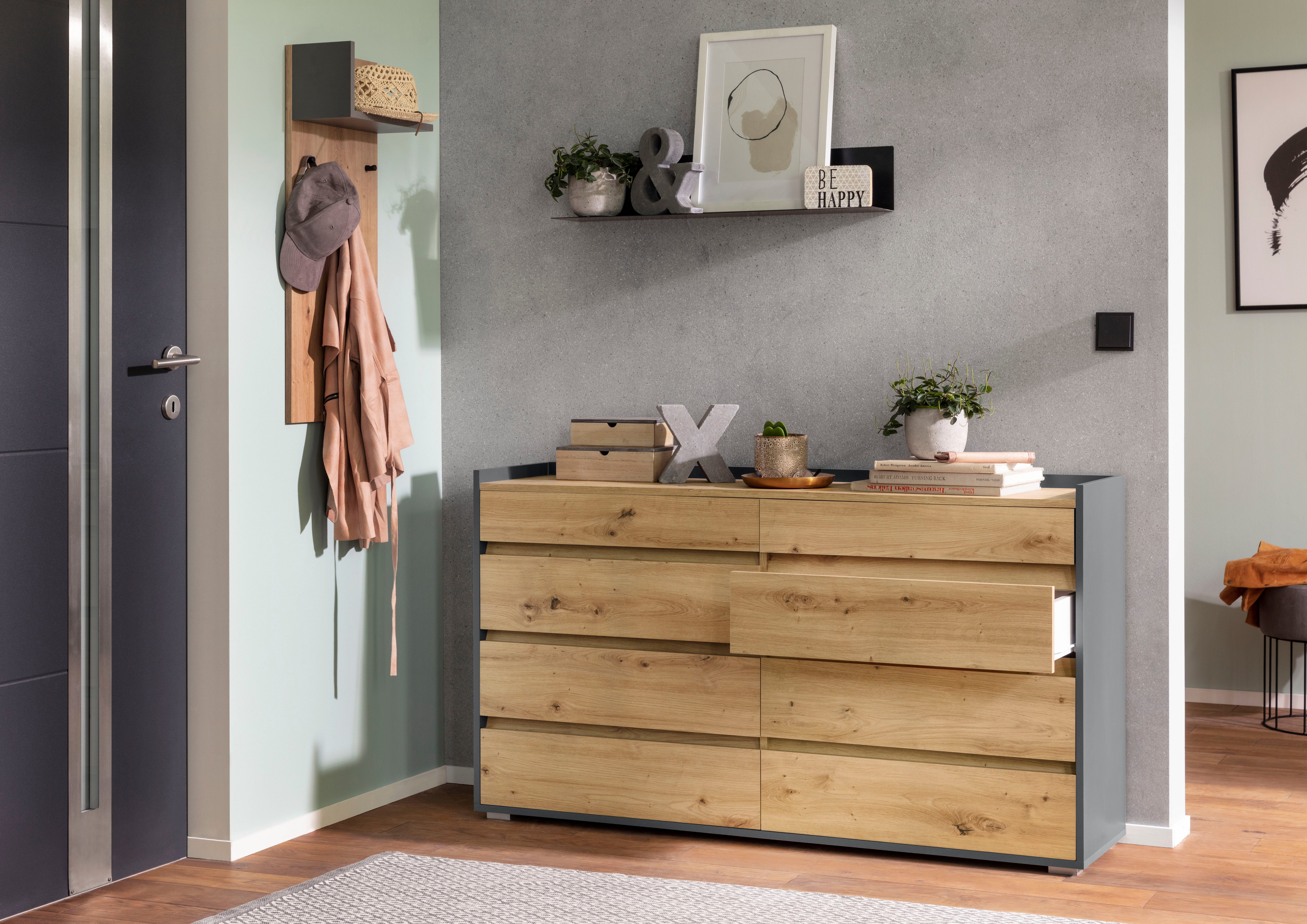 INOSIGN Kommode Kosmo, Breite 142 cm, 8 Schubkästen