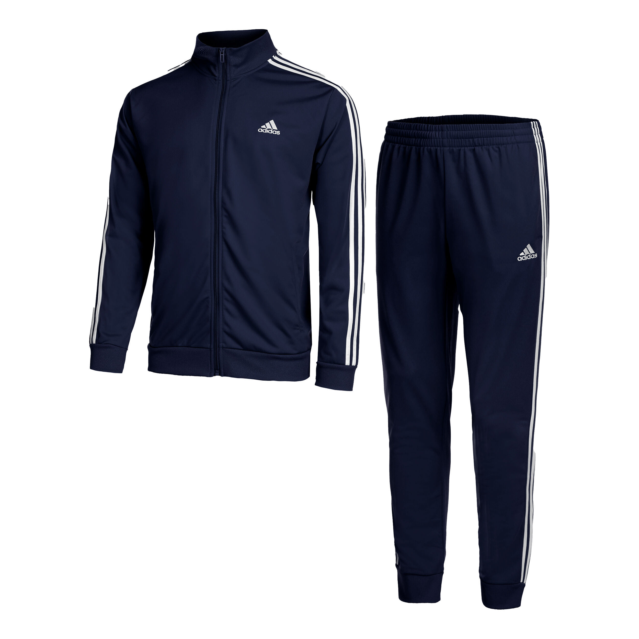 Sportswear Basic 3-Stripes Tricot Trainingsanzug Herren - Dunkelblau, Weiß