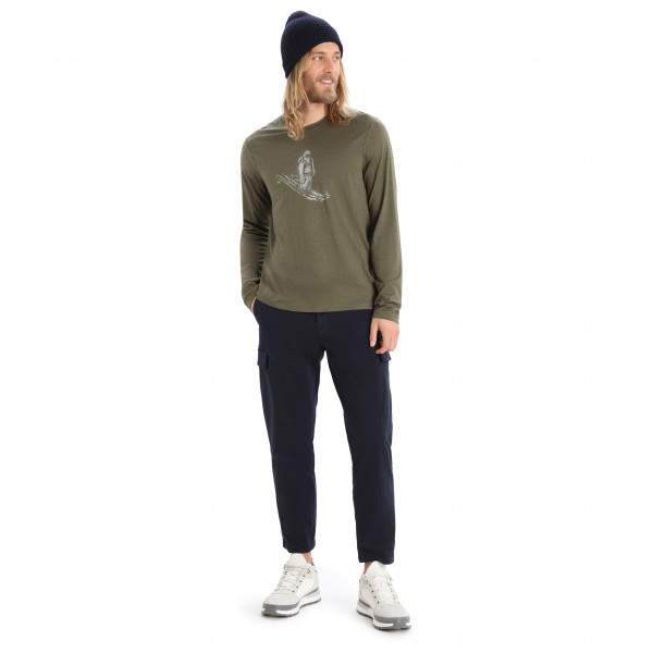 Icebreaker - Tech Lite II L/S Tee Skiing Yeti - Merinoshirt
