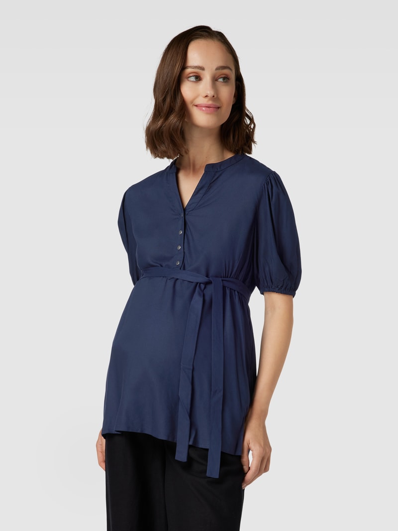 Umstands-Bluse aus Viskose Modell 'MERCY' in marineblau