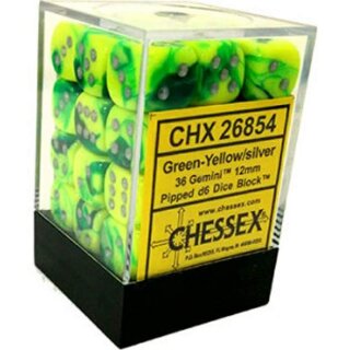 Green-Yellow w/silver 36xW36 (Gemini)