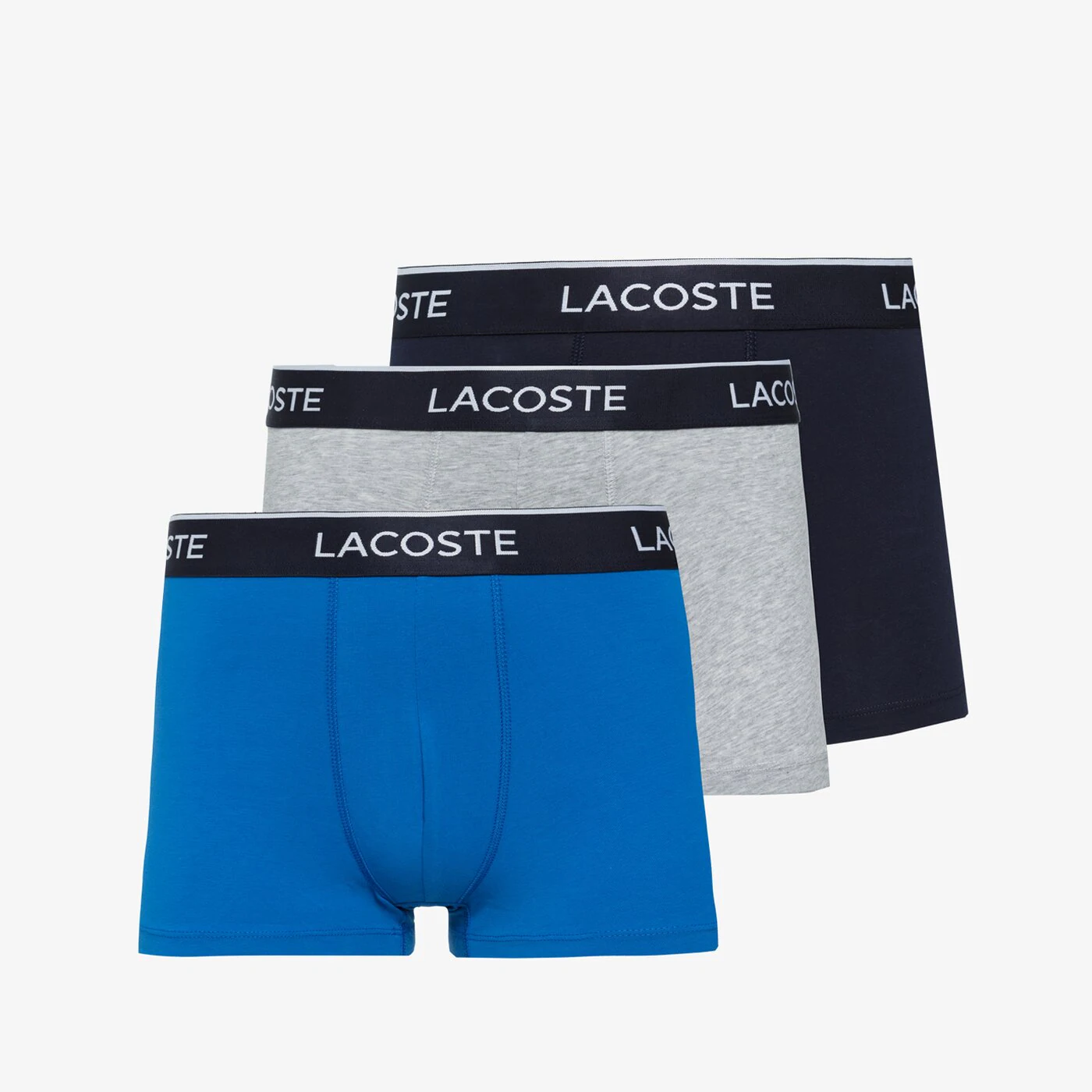LACOSTE BOXERSHORTS MARINA/NAVY BLUE-SILVER C Multicolor
