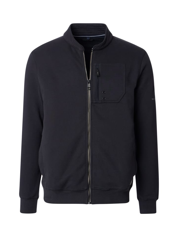 CASAMODA Sweatjacke in Blau günstig kaufen