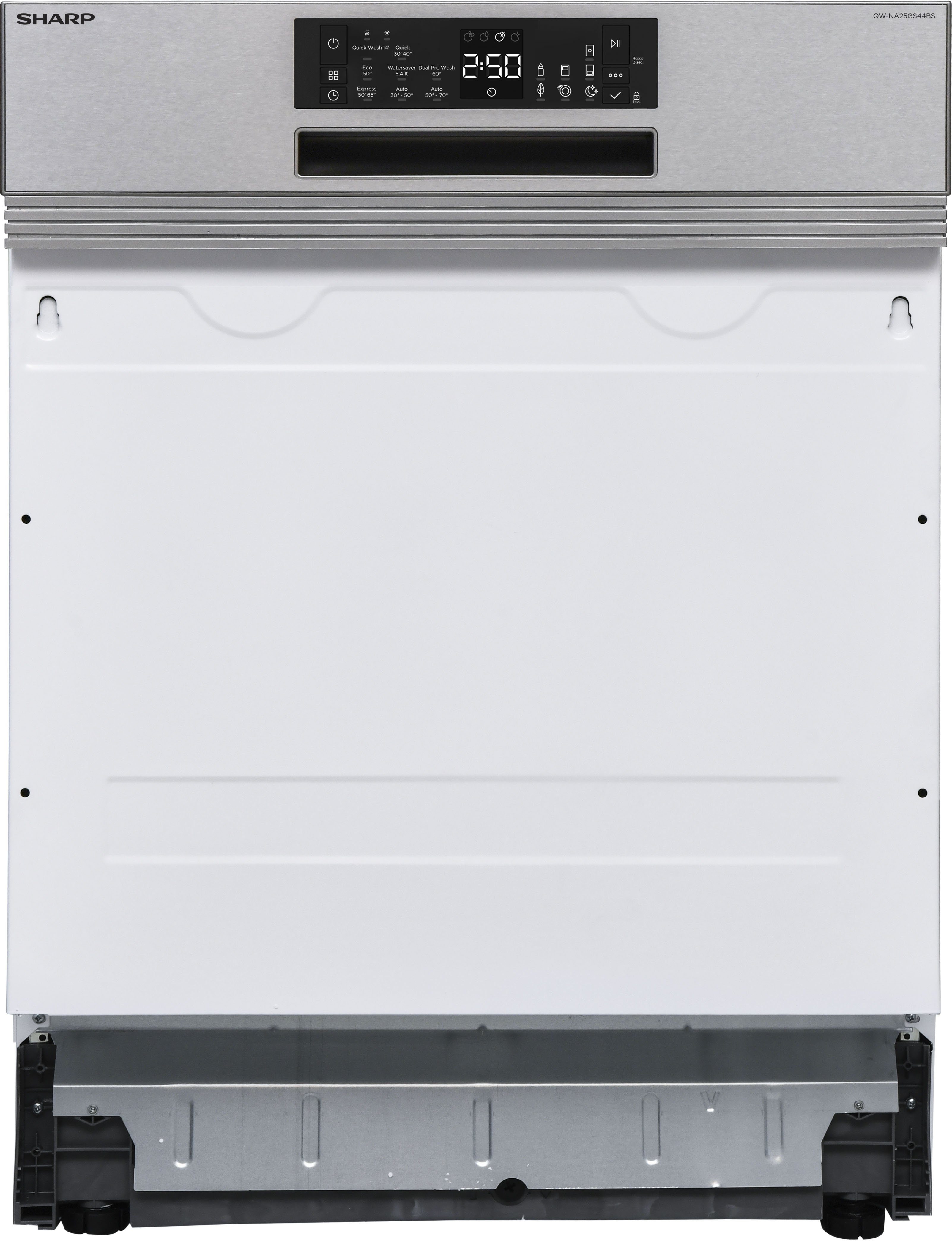 Sharp teilintegrierbarer Geschirrspüler, QW-NA25GS44BS-DE, 14 Maßgedecke