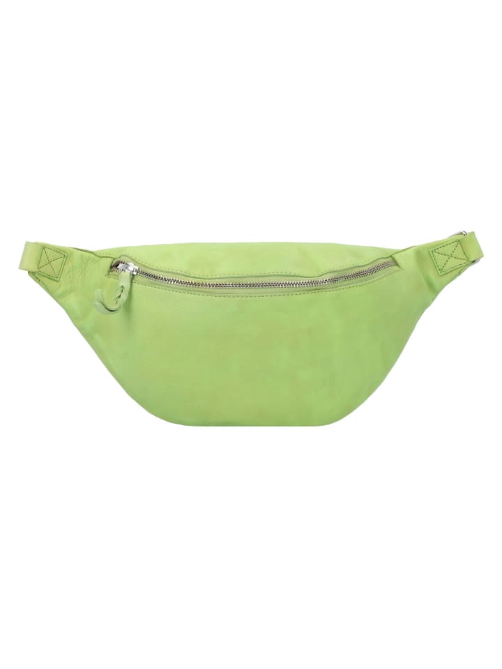 TASCHENDIEB Kohlmarkt 107 Gürteltasche Leder 36 cm in green lime günstig kaufen onesize
