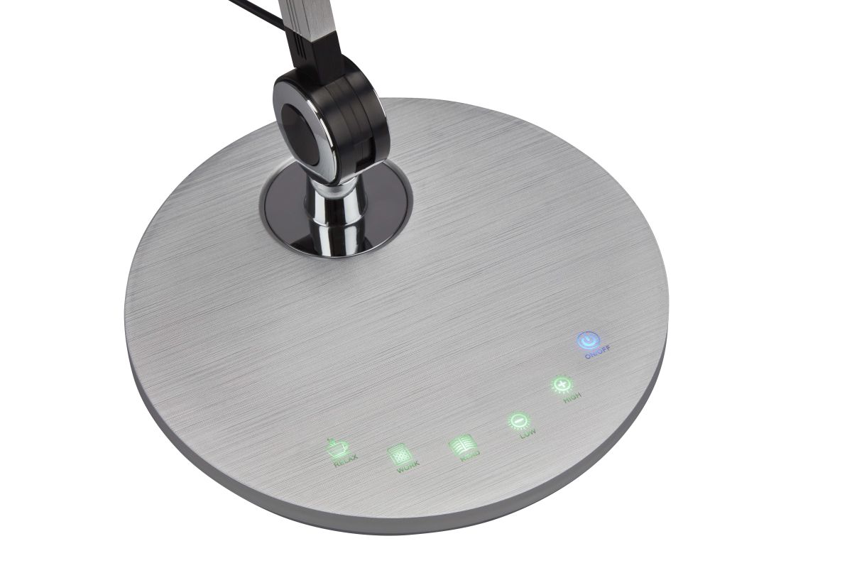 Briloner LED Tischleuchte Office silberfarben