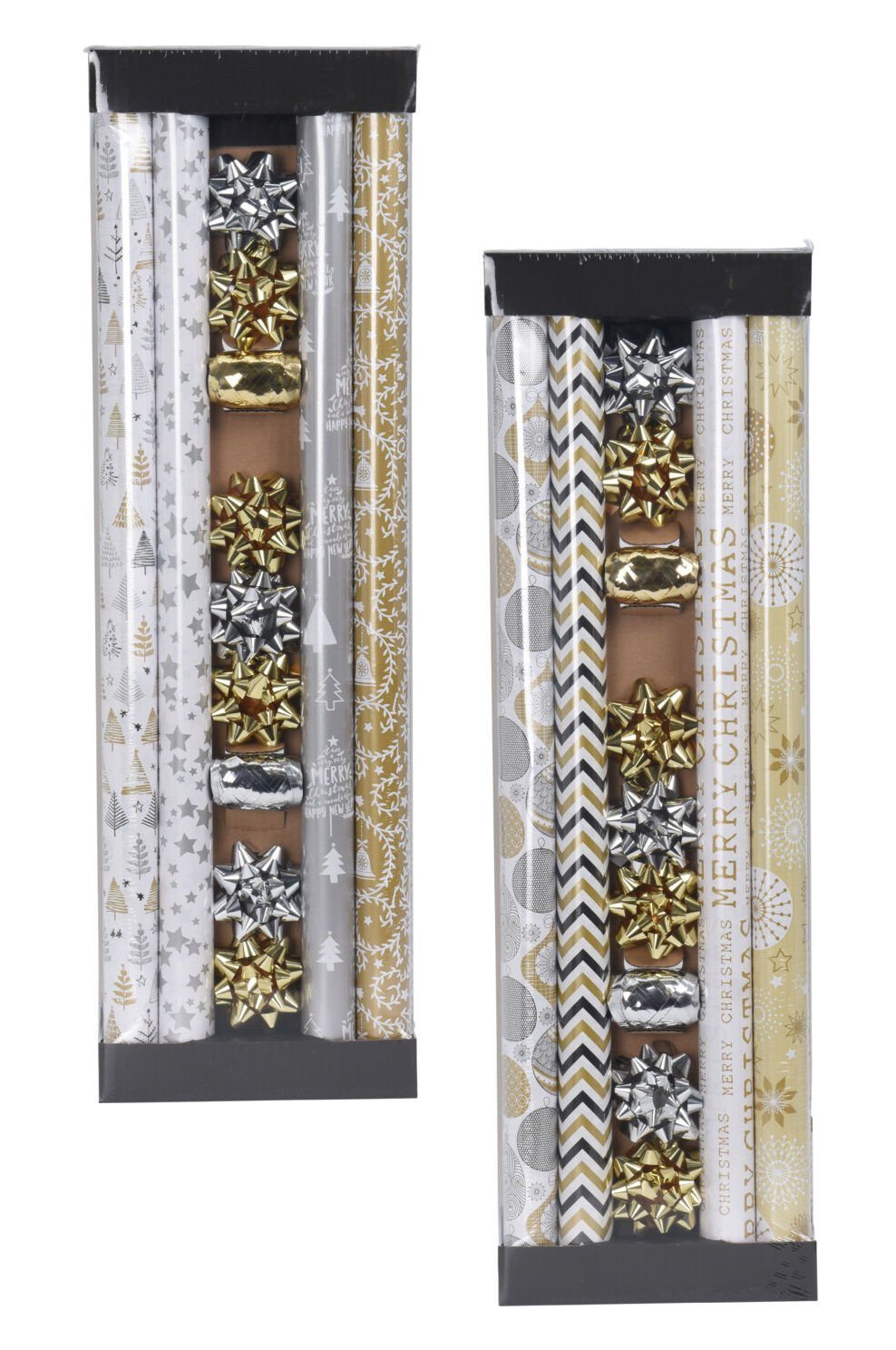 Spetebo Geschenkpapier Geschenkpapier Set sortiert - 13 teilig, (13St), Motiv: Weihnachten