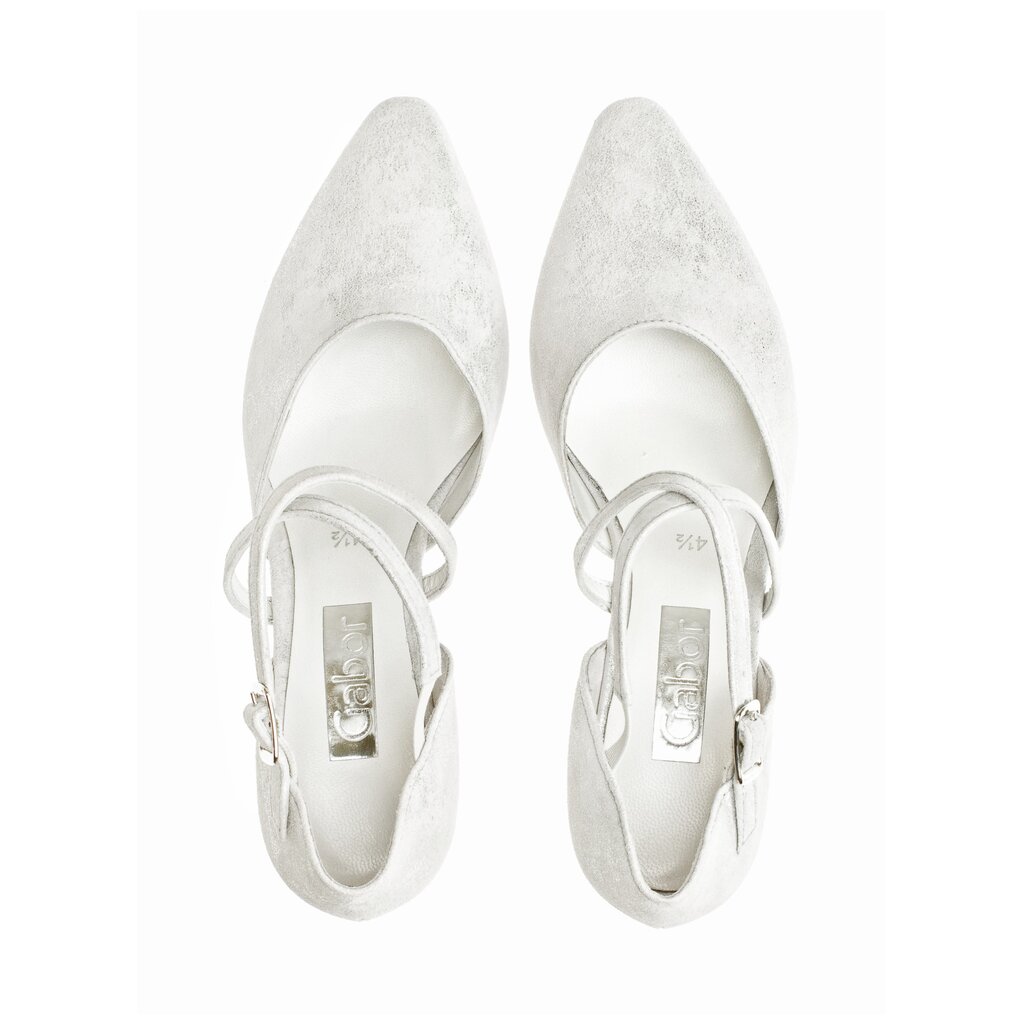 Gabor fashion Spangenpumps silber
