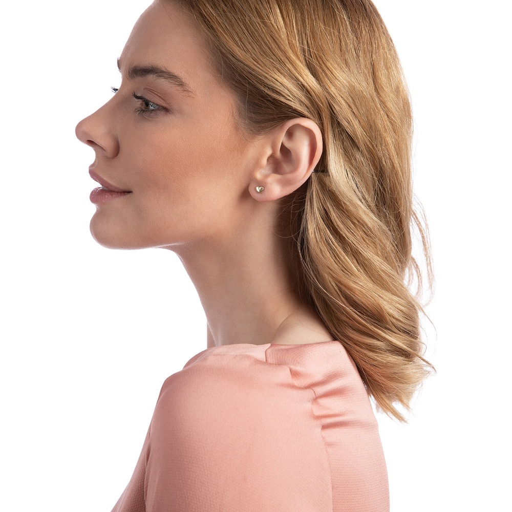 Valeria Boucles d'oreilles à fermoir à poussette 375 Or jaune Boucles d'oreilles