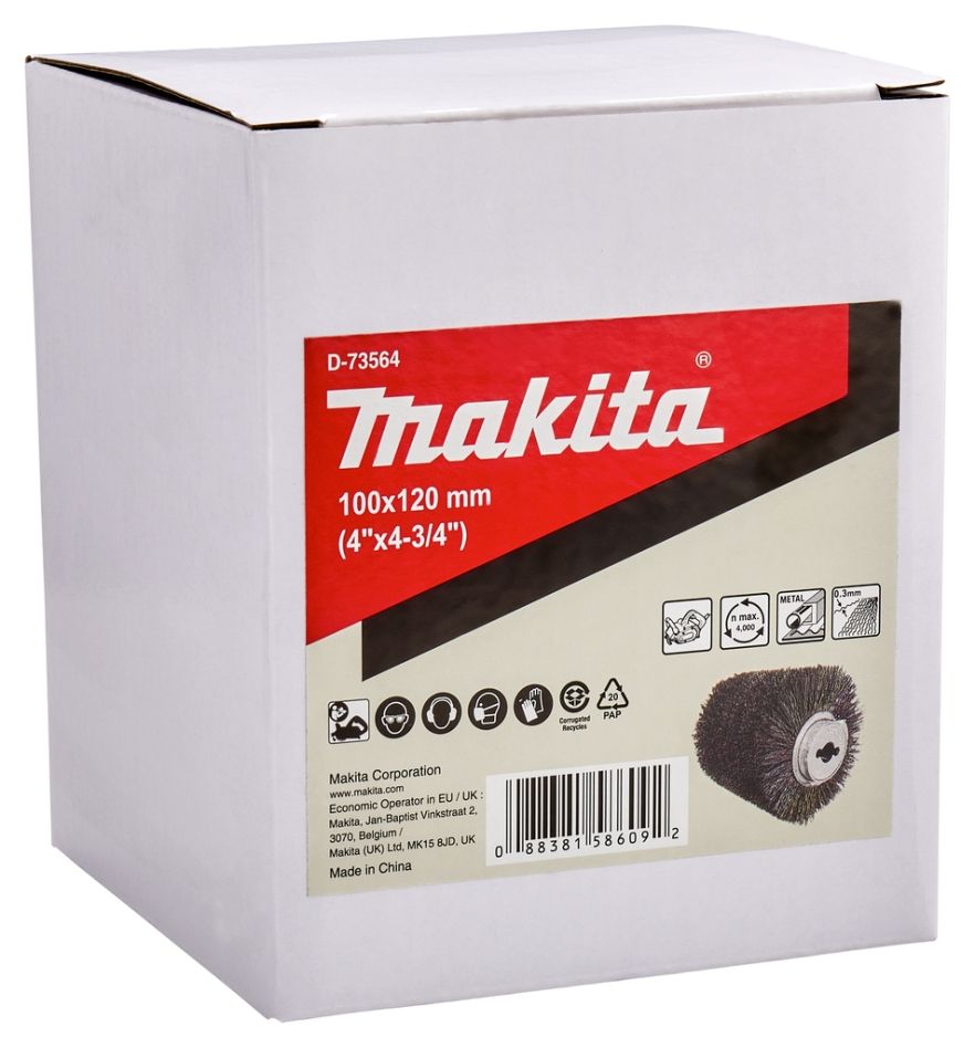 Makita Accessories D-73564 Okrogla krtača 100 x 120 mm valovito jeklo