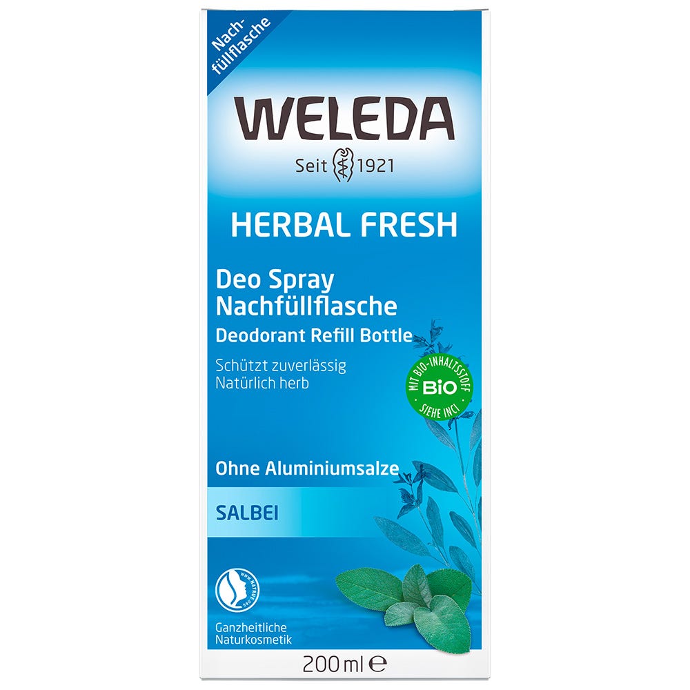 Weleda Herbal Fresh Deo Spray Nachfüllflasche 200 ml