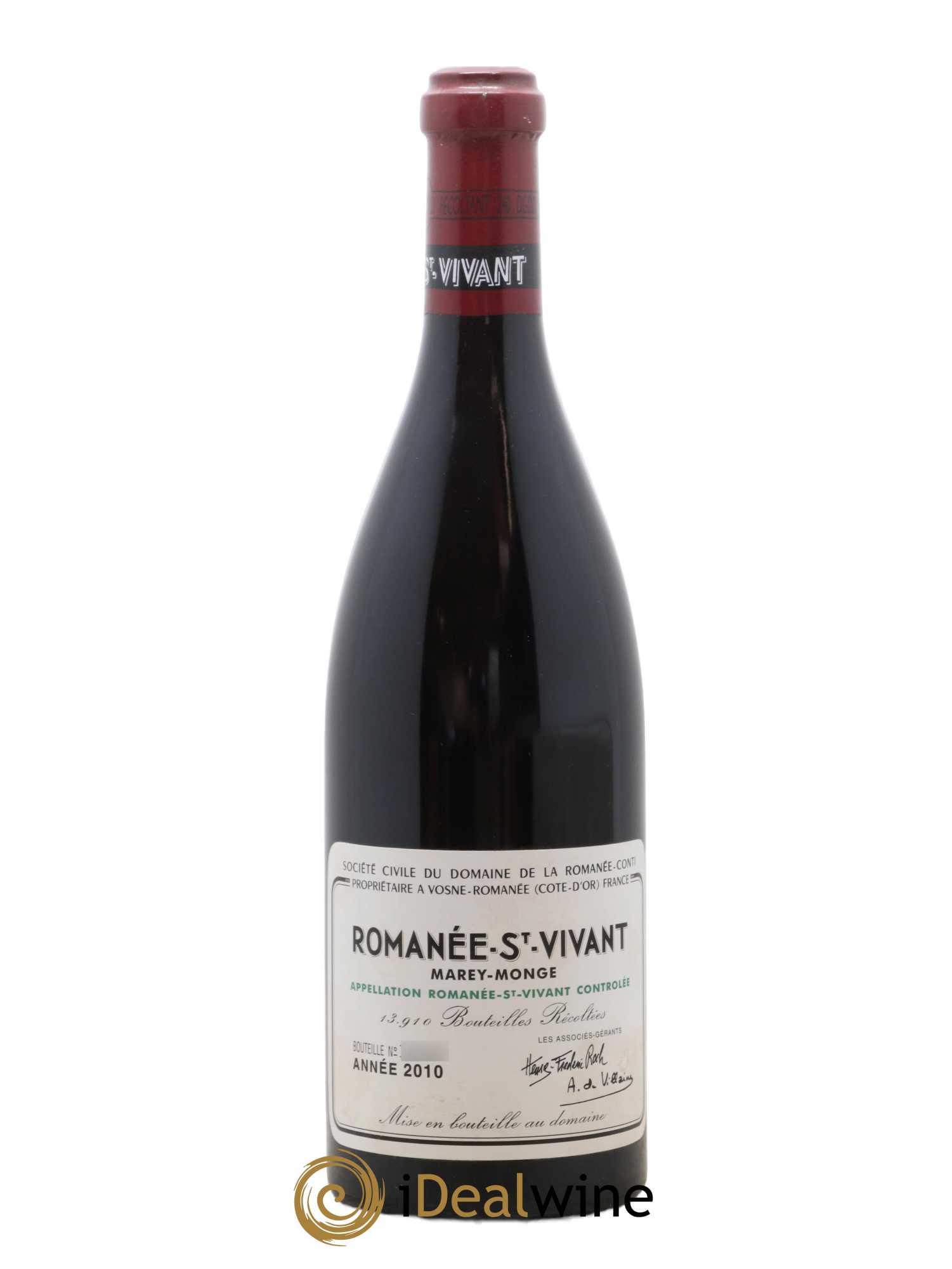 Romanée-Saint-Vivant Grand Cru Domaine de la Romanée-Conti  2010 - Lot de 1 Bouteille