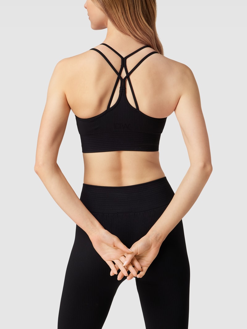 BH mit Label-Print in schwarz