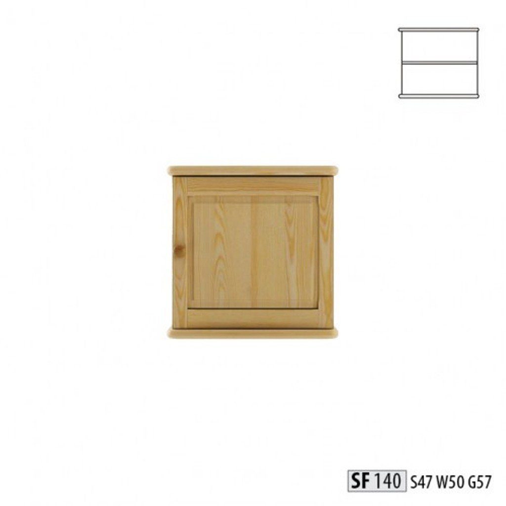 JVmoebel Aufsatzschrank Wandschrank Hängeschrank Vollholz Möbel Echtholz Regal