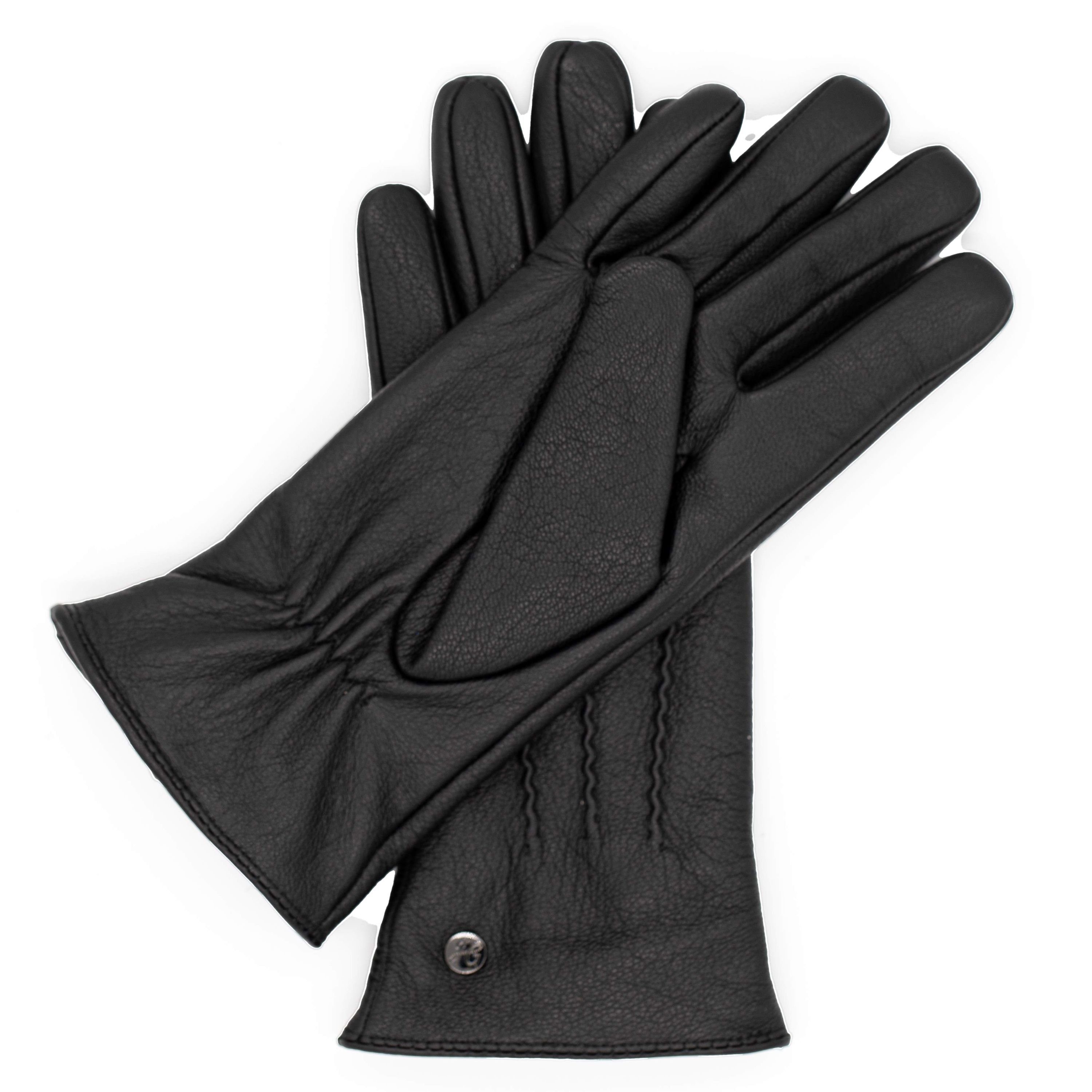 Hand Gewand by Weikert Lederhandschuhe JESS- Elegant aus Ziegenleder mit Kaschmir Wolle Fütterung