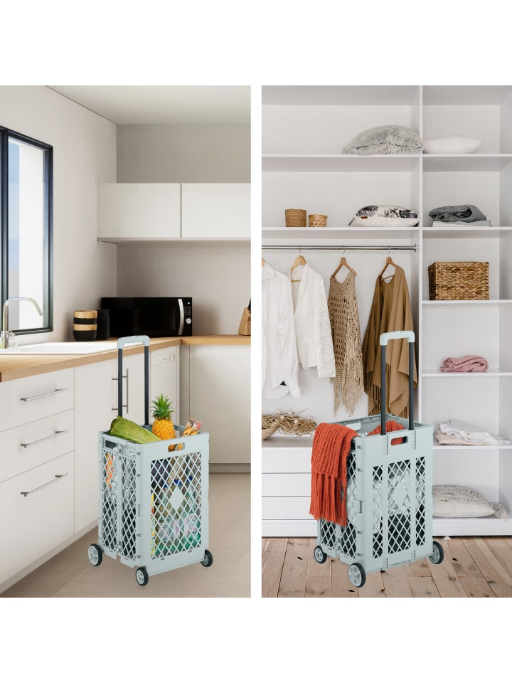 relaxdays Einkaufstrolley in Grau günstig kaufen onesize