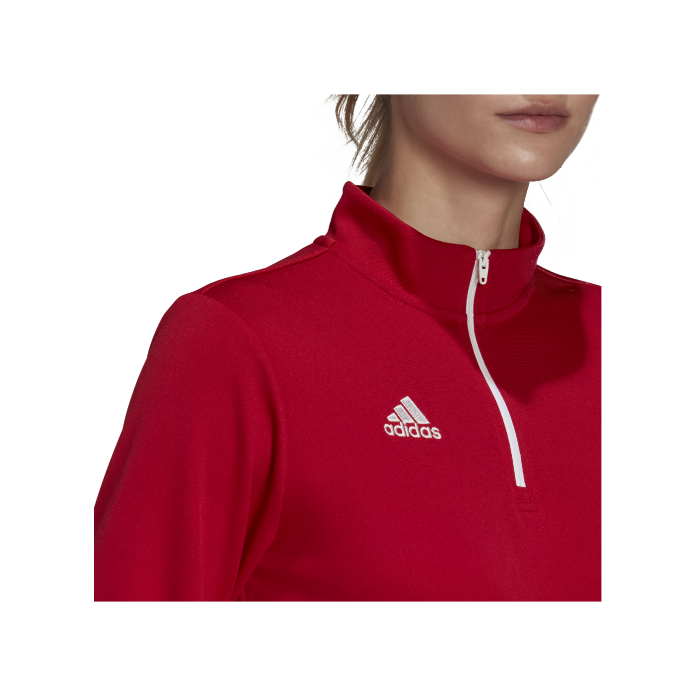 adidas Entrada 22 HalfZip Sweatshirt Damen Rot