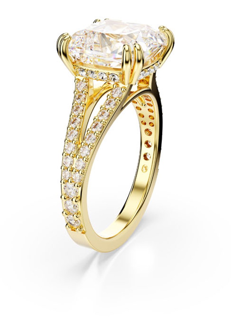 Anello da cocktail Swarovski Stilla, placcato oro, 60