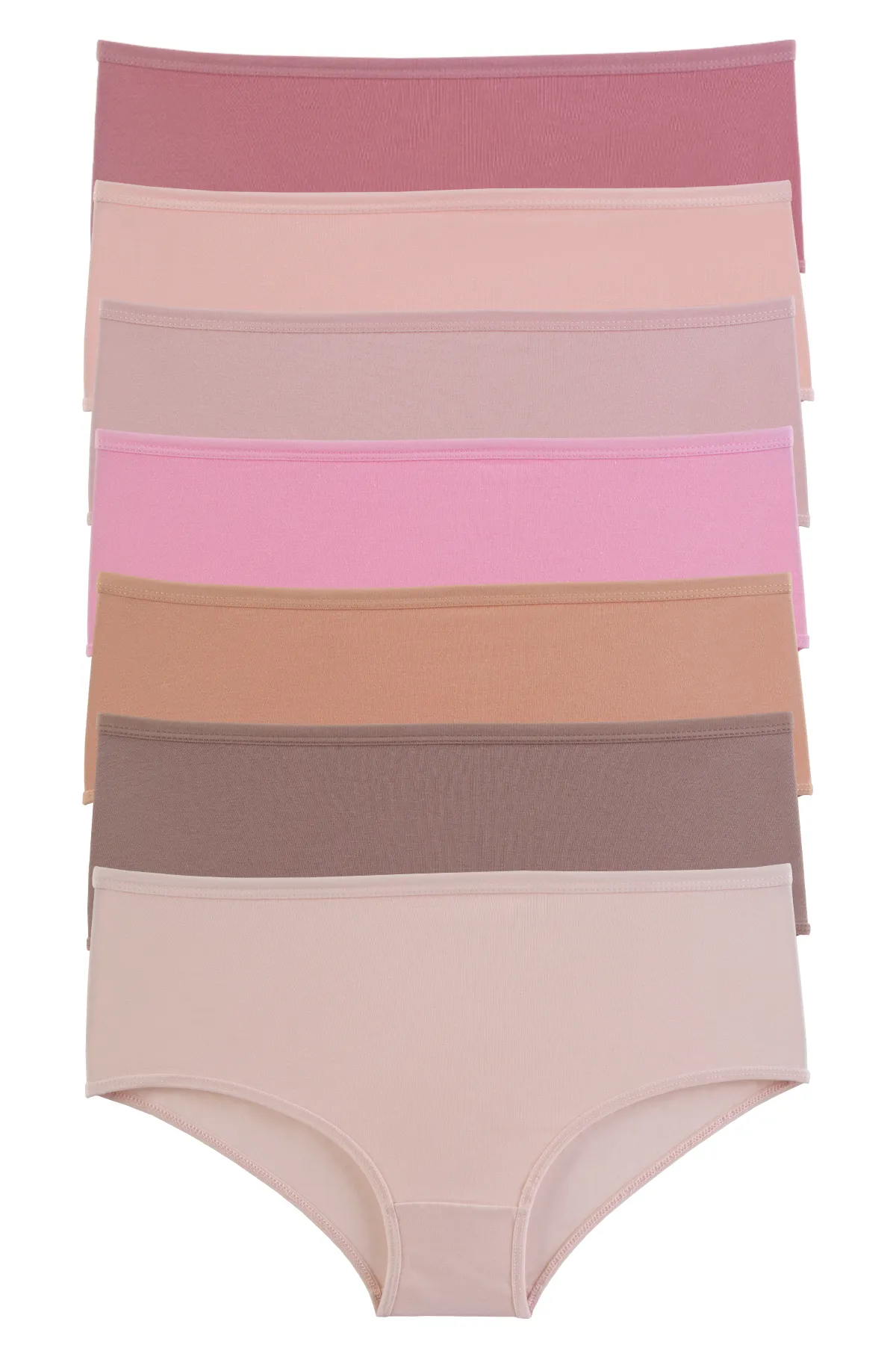 Nicoletta  Damenhöschen mit hoher Taille, 7er-Pack, Lycra Stone