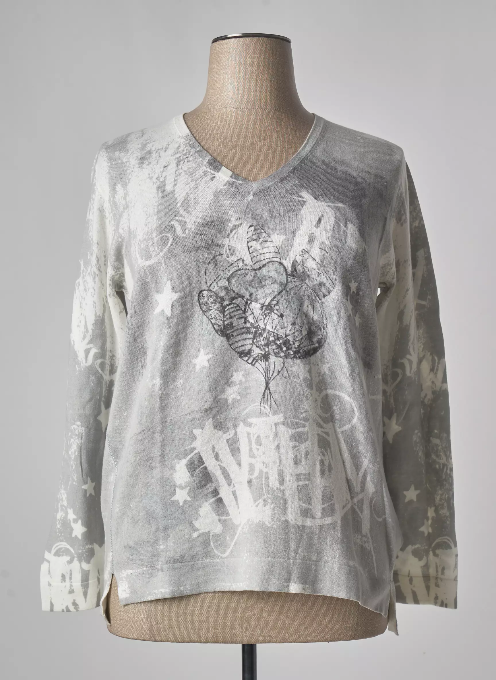 Thomas Rabe Pulls Femme couleur gris