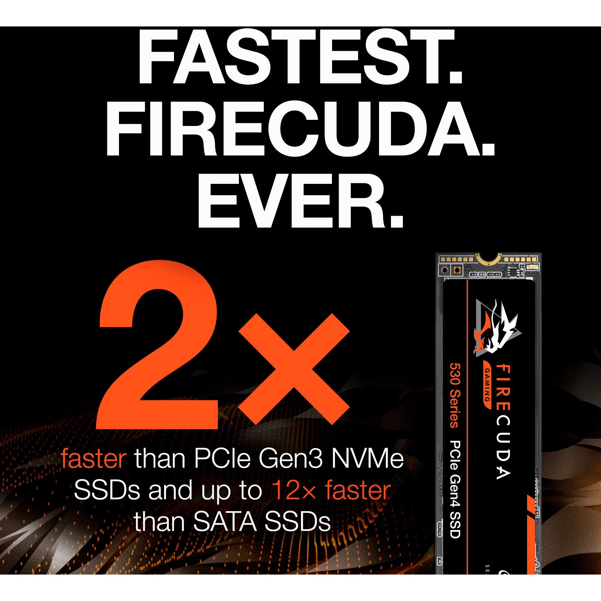 Seagate Seagate FireCuda 530 1 TB, SSD, (PCIe 4.0 x4, NVMe SSD-Festplatte