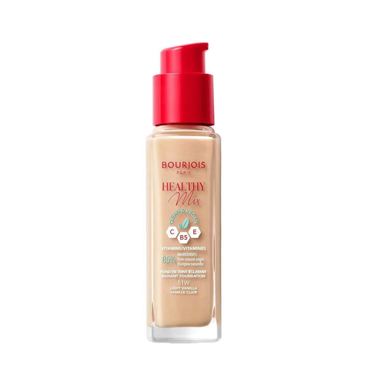 Bourjois Healthy Mix Clean & Vegan podloga za lice, nijansa 51 Light Vanilla