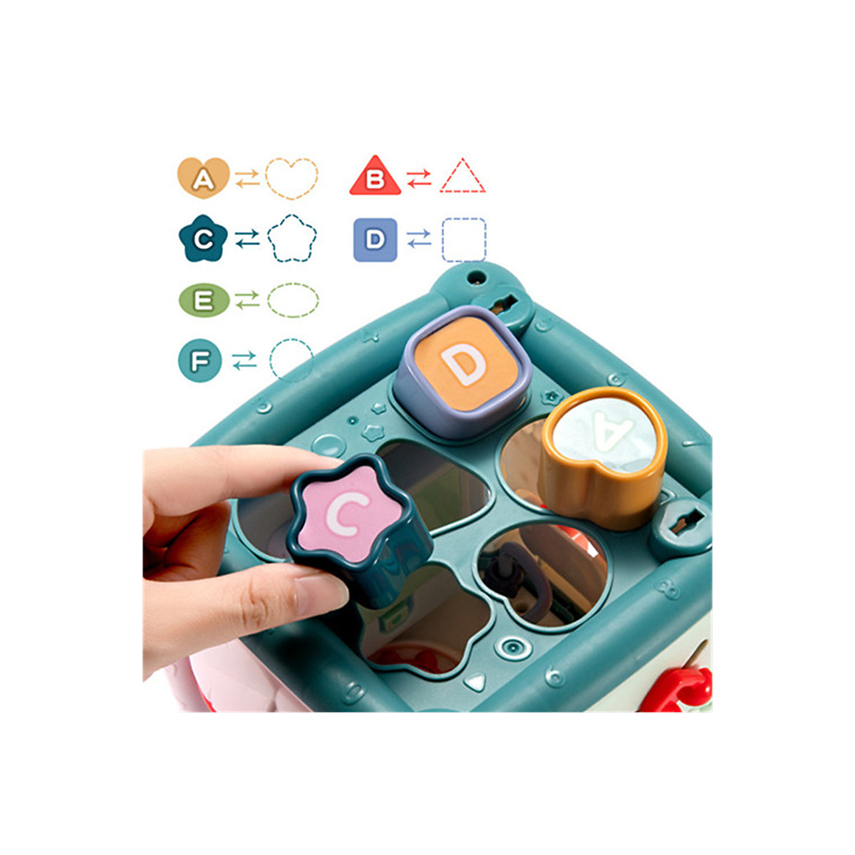 Bauklötze klatschen Trommeln sechs Seite Trommeln Babyspielzeug Shape matching Blöcke pat Trommel frühe Kindheit pädagogisches Spielzeug