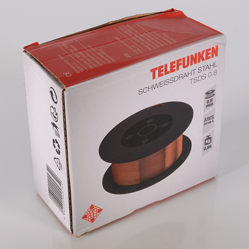 Telefunken Schweißdraht Stahl /Edelstahl / Aluminium Schweißdraht Stahl TSDS 0,8