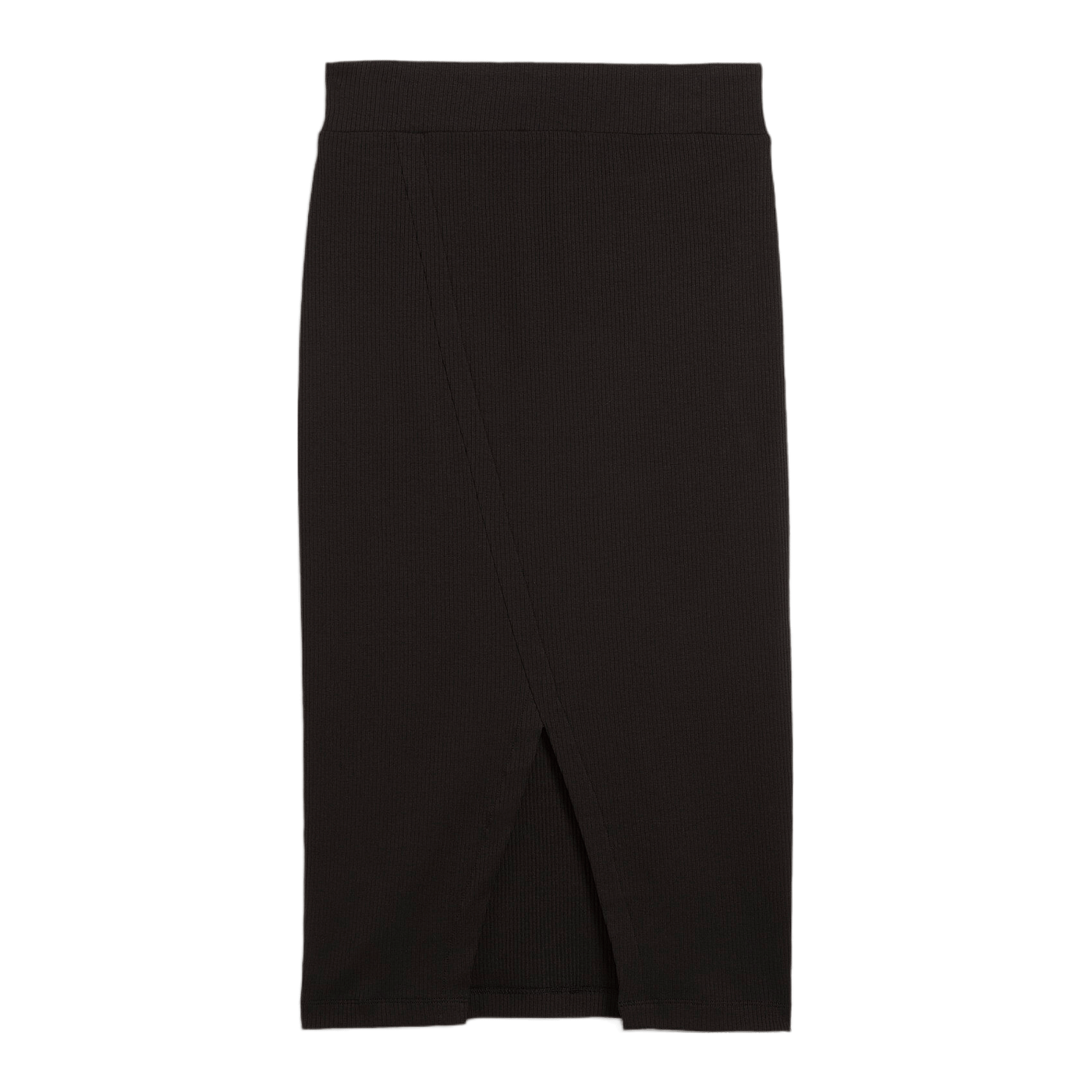 PUMA Classics Ribbed Midi Rock Damen Schwarz F01