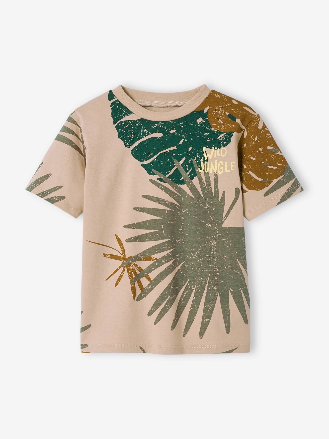 Ensemble tee-shirt et short en gaze de coton vert sapin