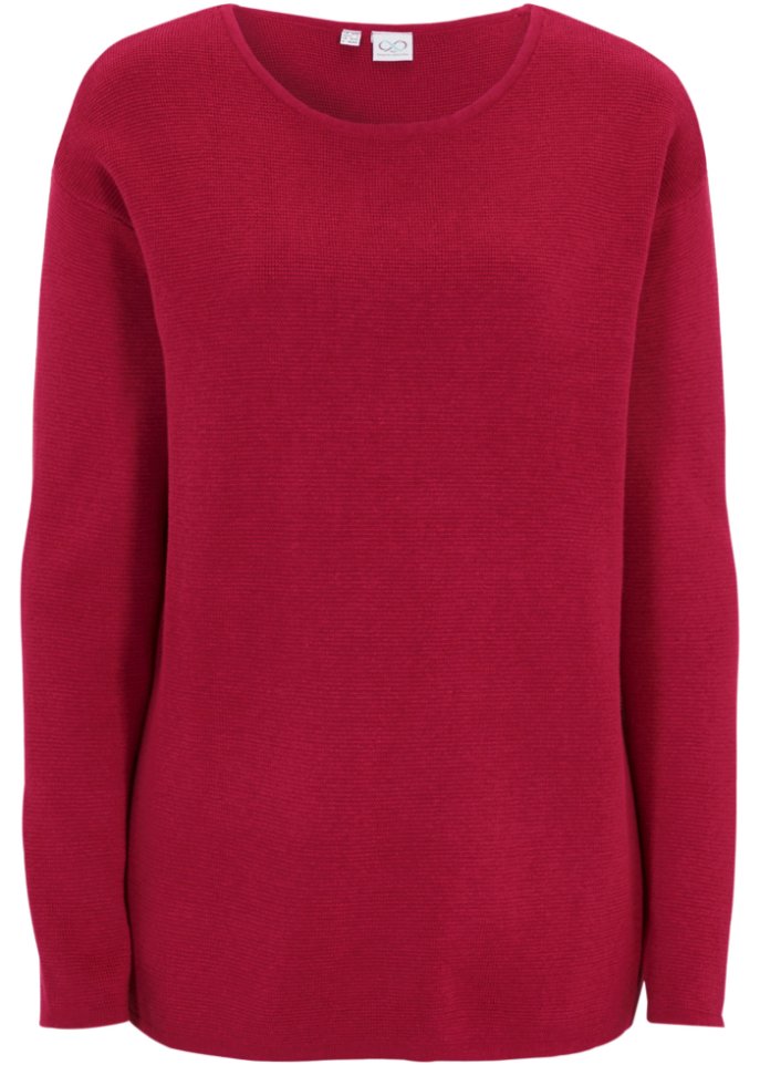 Essential Milano Rib Pullover mit Rundhals
