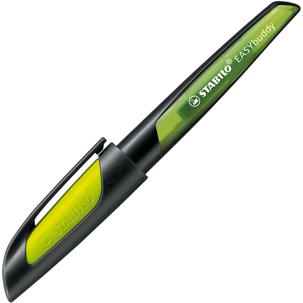 Schulfüller EASYbuddy L-Feder Linkshänder schwarz/limette, inkl. Patrone
