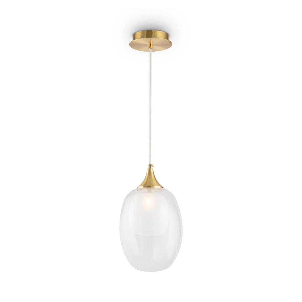 click-licht Hängeleuchte Pendelleuchte Aura in Gold und Transparent E14, keine Angabe, Leuchtmittel enthalten: Nein, warmweiss, Hängeleuchte, Pendellampe, Pendelleuchte