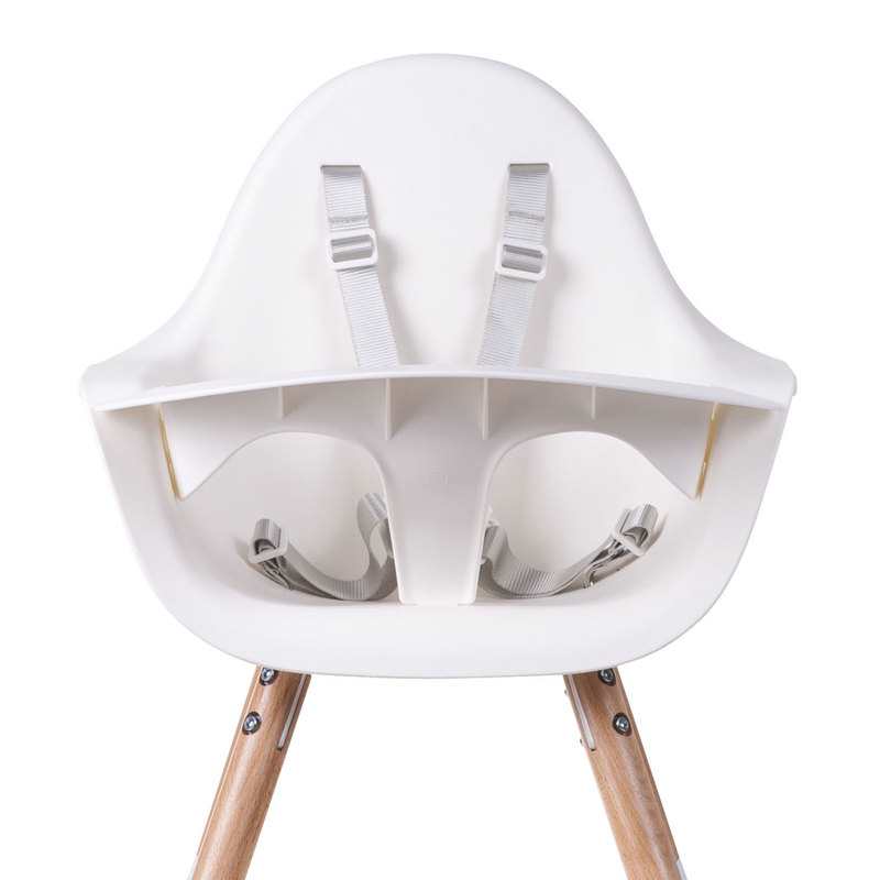 Chaise haute Evolu en bois blanc Childhome