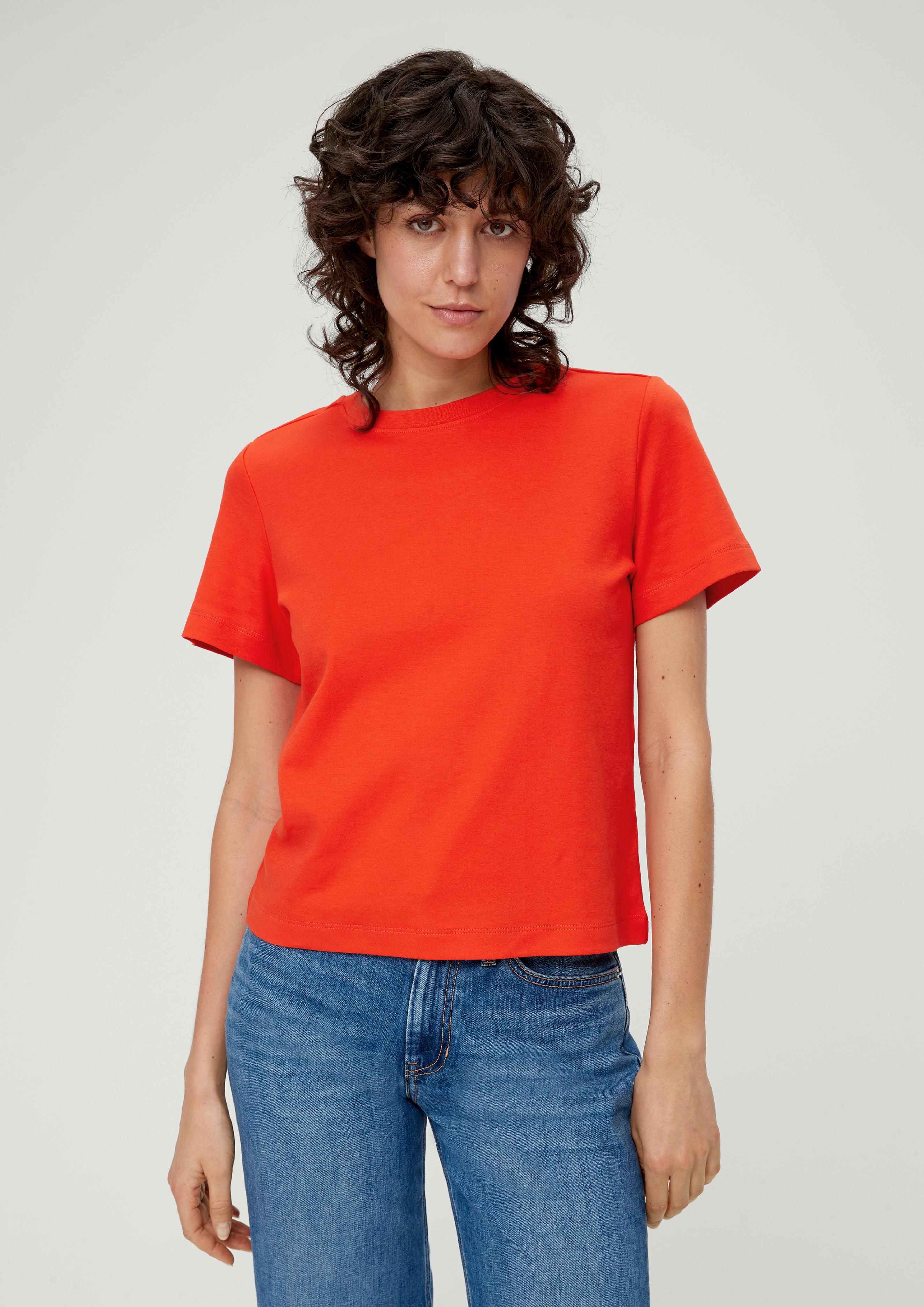 Leicht verkürztes Baumwollshirt  2132906-2550