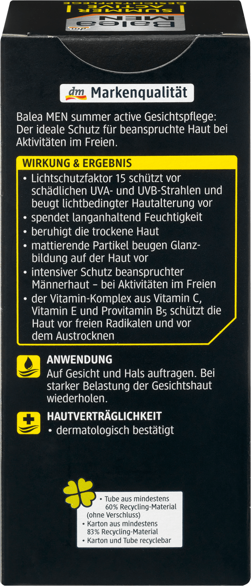 Gesichtscreme Summer Active, 75 ml
