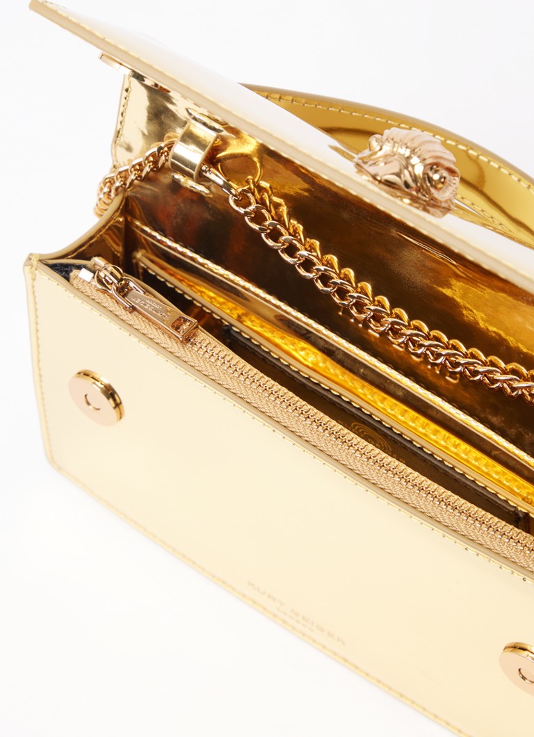 Kurt Geiger Small Bond handbag made of leather with a metallic finish
